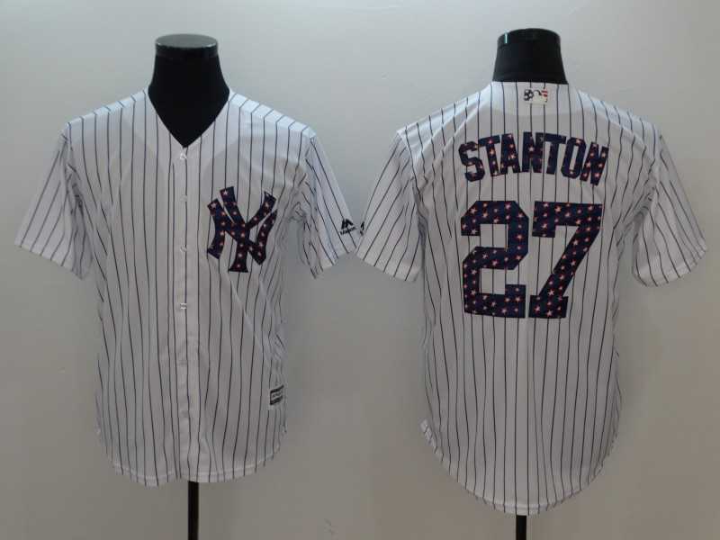 Yankees 27 Giancarlo Stanton White 2018 Stars & Stripes Cool Base Stitched Baseball Jerseys,We sell and wholesale Yankees 27 Giancarlo Stanton White 2018 Stars & Stripes Cool Base Stitched Baseball Jerseys on line form chian!
